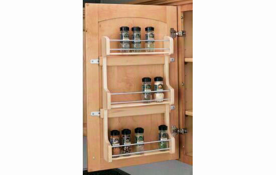 Natural Wood Spice Rack